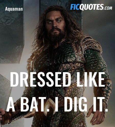 Dressed like a bat. I dig it. image