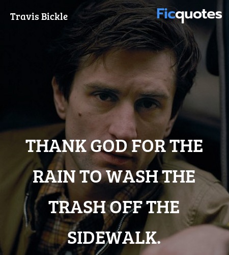 Thank God for the rain to wash the trash off the sidewalk. image